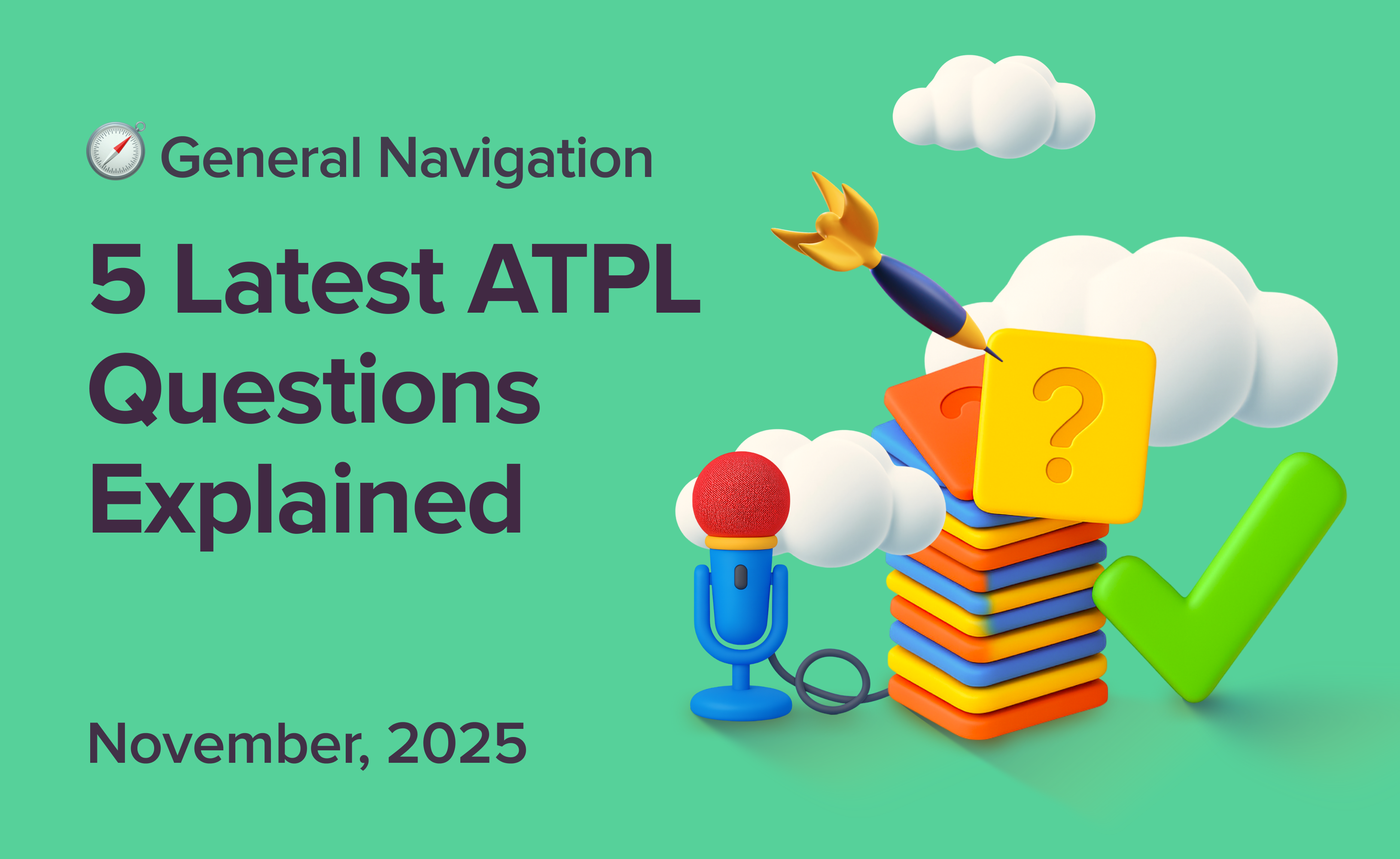Cover General Navigation 5 Latest ATPL Questions