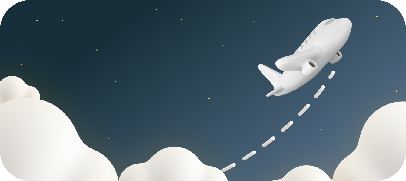 Taking-off in the night