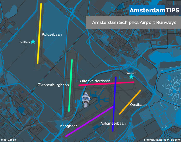 Schiphol EHAM layout