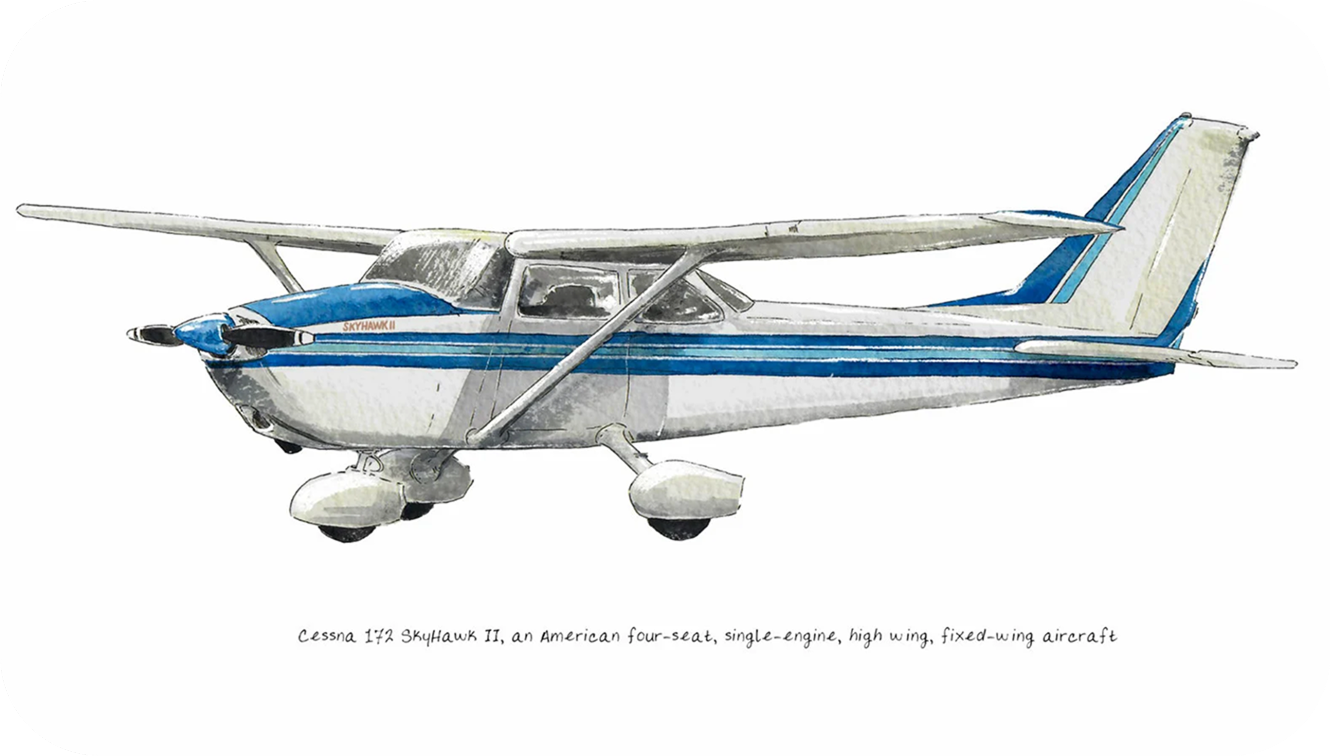 Cessna 172 Skyhawlk draw
