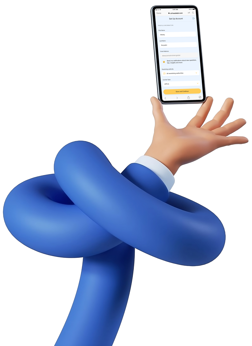 Hand Node with phone