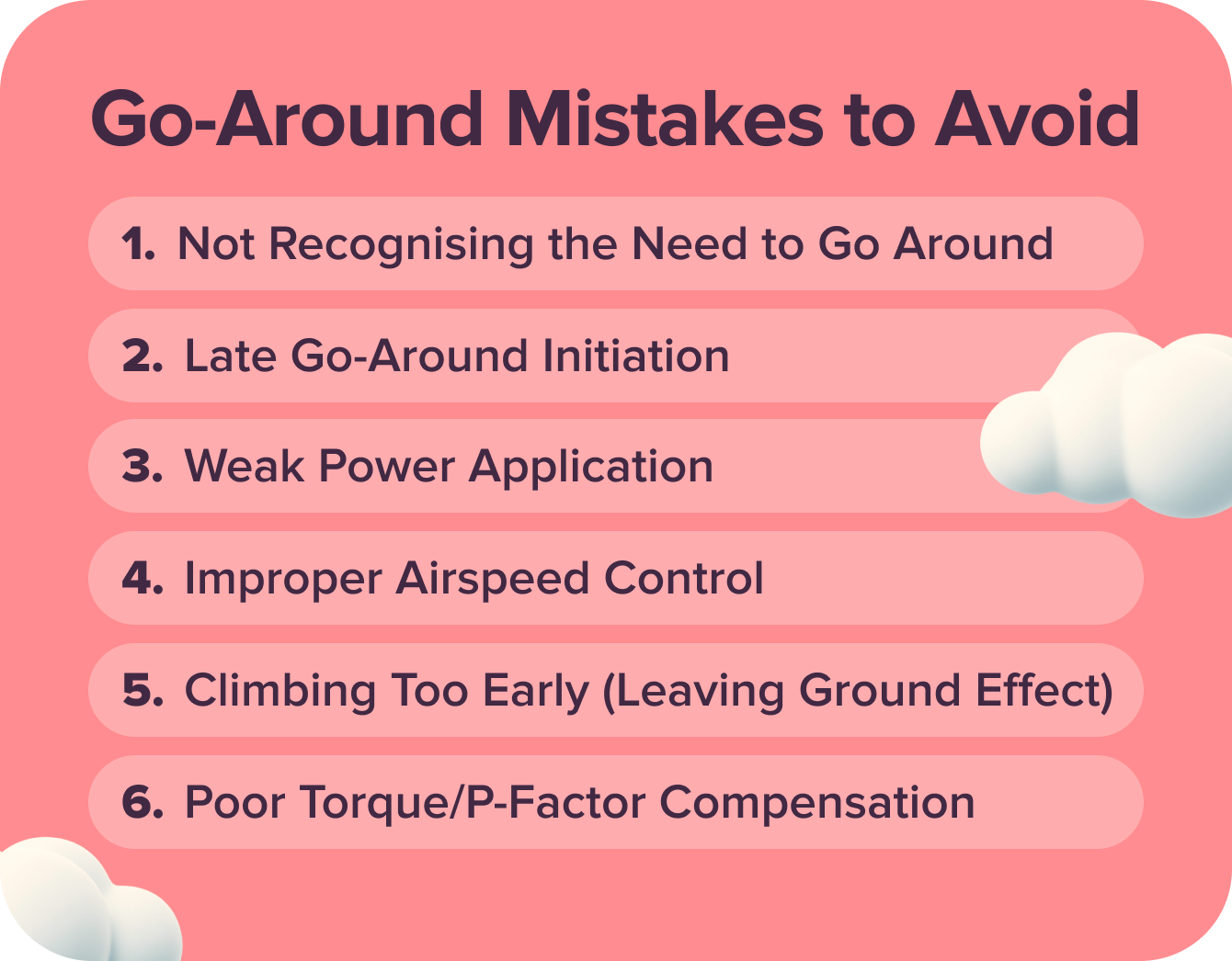 Top Go-Around Mistakes to Avoid